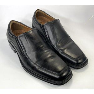 George Men's Tilden Free Loafer Comfort Black leather Dress shoes size 10.5